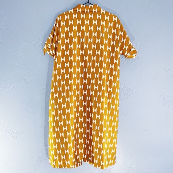 Tory Burch Haley Diamond Tile Silk Coat Size 4 - Picture 3 of 12